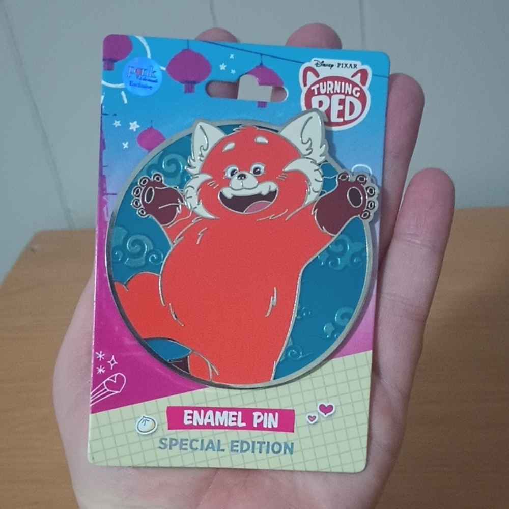 Pink a la Mode Disney Turning Red Pin